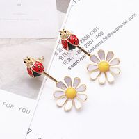 Korea New Simple  Daisy Earrings main image 6