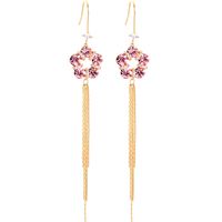 Long Petal  Wild  Korean  Flower Earrings main image 6