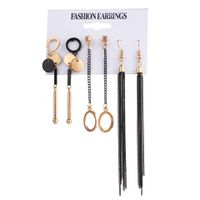 New  Diamond Tassel 6 Pairs Of Earrings  Set sku image 7