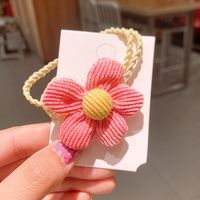 Korean Corduroy Flower  Candy Color Head Rope sku image 5