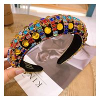 Crystal Beads Thickened Sponge Wild Headband sku image 4