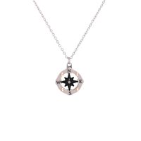 Stainless Steel Geometric Compass Anchor Necklace main image 3