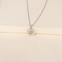 Stainless Steel Geometric English Love Necklace main image 5