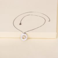 Stainless Steel Geometric English Love Necklace main image 6