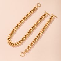 New Fashion Simple  Thick Chain Necklace Set main image 3