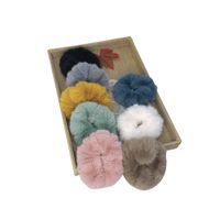 New  Imitation Rabbit  Korean S Pure Color Plush Hair Scrunchies main image 6