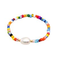 Simple Baroque Natural Freshwater Pearl All-match Multi-layered  Bracelet main image 4