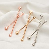 Hot Sale  New Alloy Pearl X-shaped  Cross Side Clip main image 3