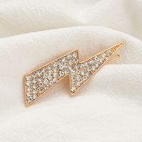 Hot-selling New Alloy Diamond-studded  Lightning Hair Clip main image 5