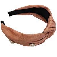 Korean  Simple Wash Face Wide-brimmed Pearl Headband main image 6