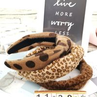 New Retro Leopard Print   Simple Polka Dot  Headband main image 3