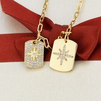 New Fashion  Full Diamond Snowflake Necklace main image 3