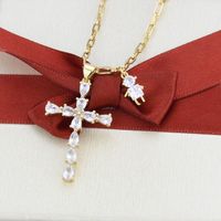 New Diamond Cross Necklace main image 3