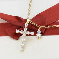 New Diamond Cross Necklace main image 5