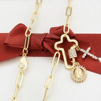Hot Sale Fashion  Cross  Religious Copper Necklace main image 6