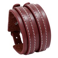 Hot Selling Multi-layer Pu Leather  Simple  Punk Bracelet sku image 2