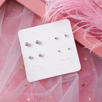 Korean Popular Fashion  Earrings Set sku image 1