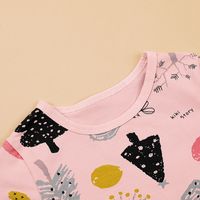 New Children's Casual Home Clothes Two-piece Kid Cartoon Printing Suit main image 4