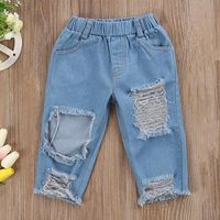 New Fashion Tops And Ripped Jeans Two-piece Wholesale main image 5