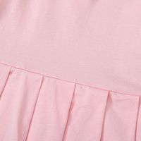 فستان جديد للفتيات بأكمام قصيرة ، تنانير للأطفال ذات اللون النقي main image 4