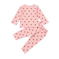 New Children's Casual Home Clothes Two-piece Kid Cartoon Printing Suit sku image 6