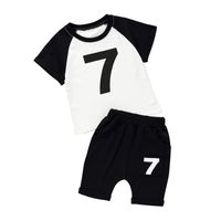 New Children's  Short-sleeved T-shirt Shorts Two-piece  Wholesale sku image 1
