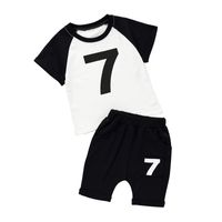 Nouveaux Shorts T-shirt À Manches Courtes Pour Enfants Deux Pièces En Gros sku image 4