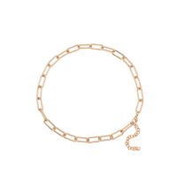 Einfache Metallschnalle Kurze Glänzende Halskette Großhandel sku image 1