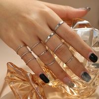 Alloy Creative Simple Retro Ten-piece Joint Ring Set main image 3