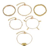 Ensemble De Bracelets All-match En Cristal De Coquille Plaqué Or main image 4