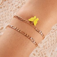 Gold-plated Acrylic Butterfly Bracelet main image 4