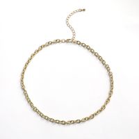 Korean Alloy Fashion  Elegant Hollow Round Letter Pendant Necklace 2-piece Set main image 6