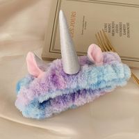 Cute Simple  Colorful Unicorn Face Wash Headband sku image 2