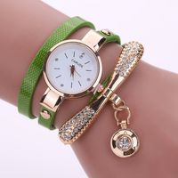 Fashion Stainless Steel Pu Leather Alloy Women's Watches main image 3