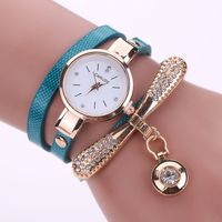 Fashion Stainless Steel Pu Leather Alloy Women's Watches main image 4