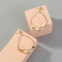 Hot-selling Fashion New Double-layer Drop-shaped Multiple Butterfly Earrings main image 4