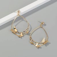 Hot-selling Fashion New Double-layer Drop-shaped Multiple Butterfly Earrings main image 5