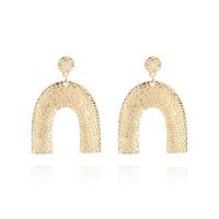 Korean Fashion New Geometric U-shaped Big Long Earrings main image 3