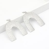 Korean Fashion New Geometric U-shaped Big Long Earrings main image 5