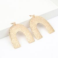 Korean Fashion New Geometric U-shaped Big Long Earrings main image 6