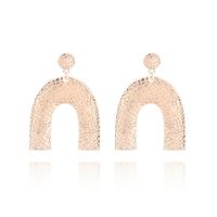 Korean Fashion New Geometric U-shaped Big Long Earrings sku image 3