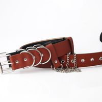 Streetwear Square Iron Unisex Leather Belts main image 5
