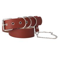 Streetwear Square Iron Unisex Leather Belts main image 6