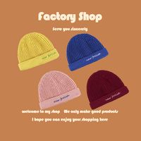 Korean Fashion All-match Tri-fold Landlord  Retro  Trend Knitted Hat main image 5