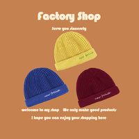 Korean Fashion All-match Tri-fold Landlord  Retro  Trend Knitted Hat main image 4