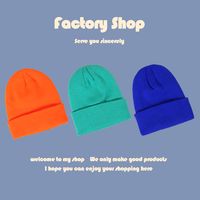 New Fashion Casual Hexagonal Knitted  Korean Pure  Warm  Cold Hat main image 4