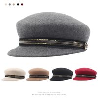 New Wool All-match Fashion Navy Hat main image 1