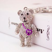 Fashion Creative Shoulder Bag Bear Cute Joint Bear Key Chain sku image 8