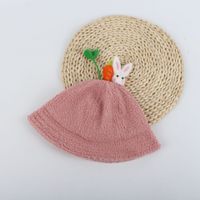 Fashion Cute Radish Rabbit Bean Sprouts Plush Fisherman Hat sku image 1