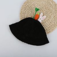 Fashion Cute Radish Rabbit Bean Sprouts Plush Fisherman Hat sku image 2